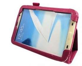 New Samsung Galaxy Tab Note 7 inch Book cover, case,  Color Dark Pink/ Plum color for P3200