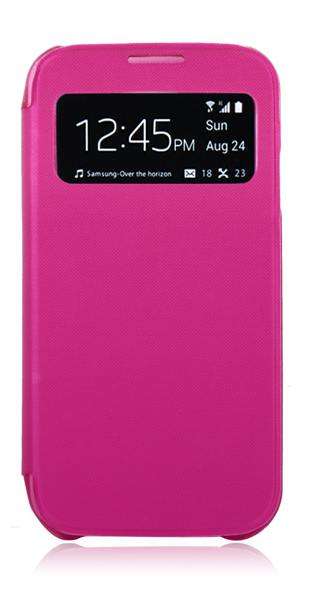 Samsung Galaxy s view S4 i9500 Flip Cover, magnetic close, sleepfunction,Pink,+free S 4 Screenguard