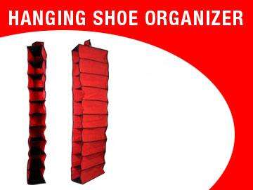 10 case Hanging Storage organizer - Hanging storage shoe case