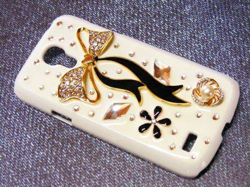 S 4 Mini Hand made 3D Crystal Beaded Hard case For S4 Mini i9190 ,Fashion Luxury Bling Design