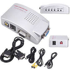 BNC to VGA ,Composite RCA, S-video or VGA to BNC S - Video Converter ,Connect CCTV to VGA Screen