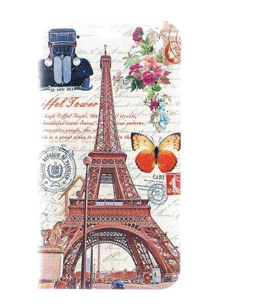 NEW Samsung Galaxy Note 4 Book Wallet cover / pouch Paris tower