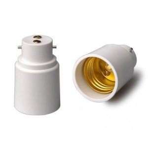 B22 to E27 Lamp Light Bulb Base Socket Converter Adaptor , 220 - 245V, Bayonet to screw