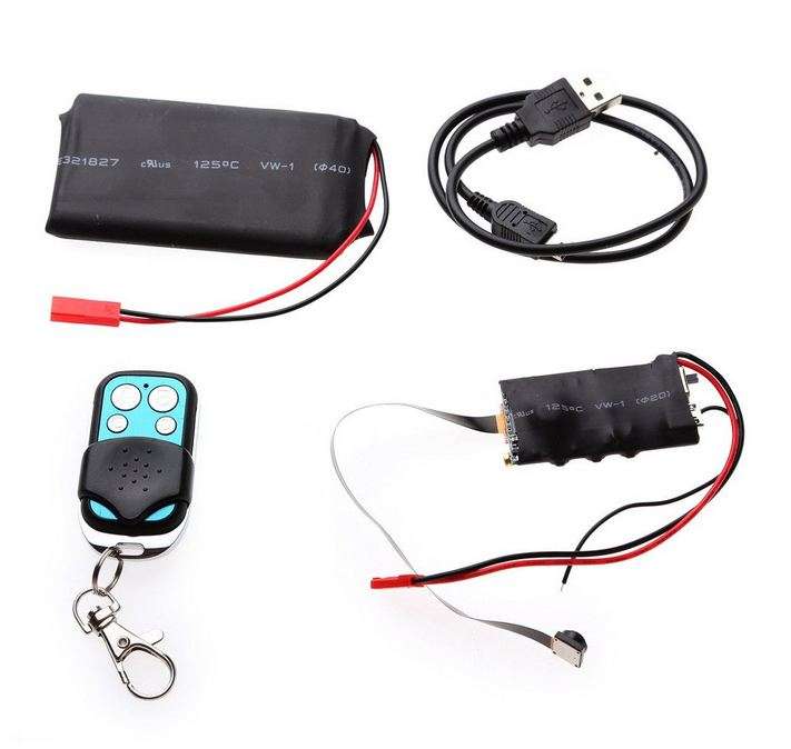 Wireless motion detection 1080P mini camera module plus a built-in DVR Micro SD card video recorder
