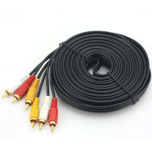 RCA New- Audio Video AV Cable FOR HDTV DVD VCR - 3m rca cable