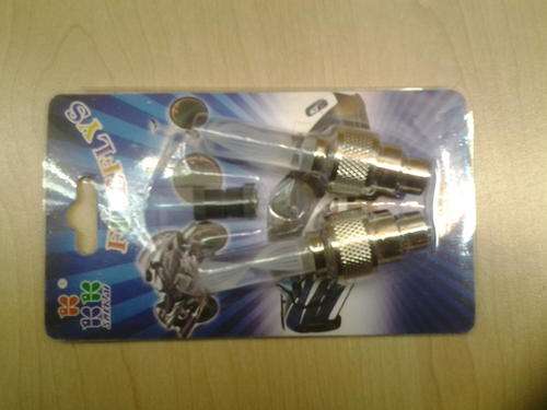 Double Colorful Led Tire Valve Light For Bicycle, Motorcycle, Car