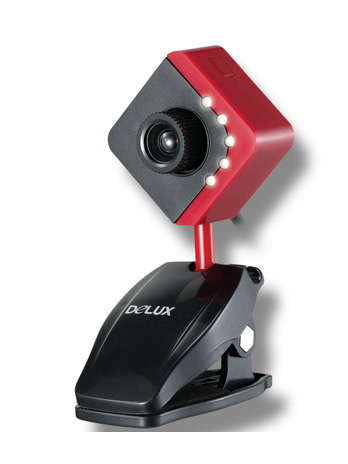 Delux 1.3 Mega static pixels Webcam for PC or Notebook with build in mic. DLV - B52