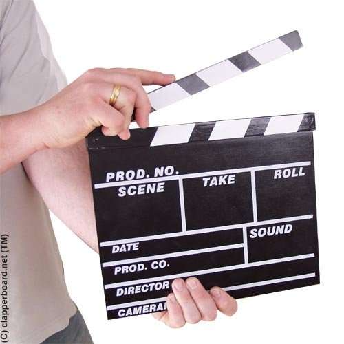 Good Quality - Lights Camera Action / Clapperboard/ Clapboard/ Film Slate/Director board