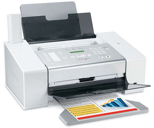 Lexmark X5075 Multifunction Ink - Sheetfed - P, S, C, F; 24ppm B, 17ppm C, USB