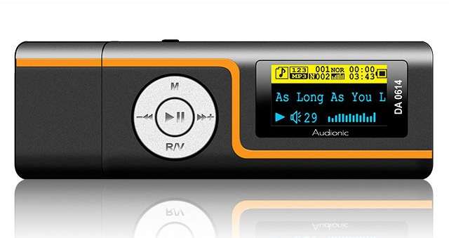 Audionic 4GB MP3 Music player with FM Radio/voice recorder, data carier - black