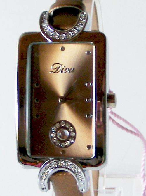 ELEGANT DIVA  LADIES WATCH - diva bronz - LEATHER STRAP