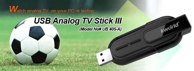 USB 2.0 ANALOG TV TUNER. WATCH TV ON LAPTOP OR DESKTOP AND PLAY, RECORD, REW. FAST FORWARD ETC.