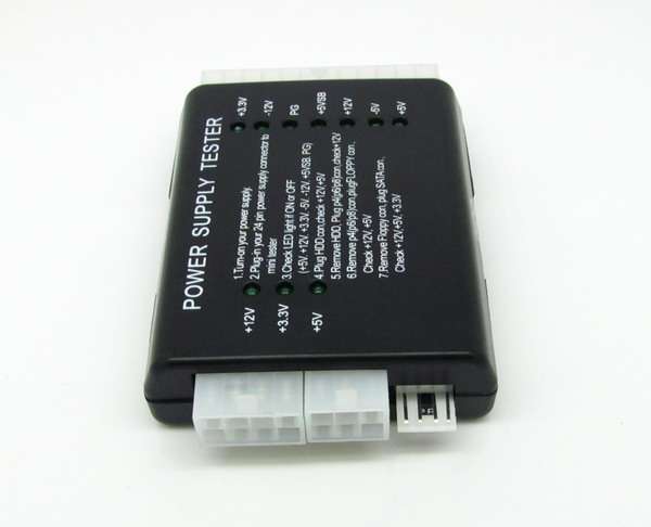PC Power Supply Tester - For new and older type connectors