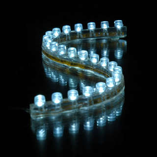 24 cm Bright White LED String Light - Super flexible - pimp your ride