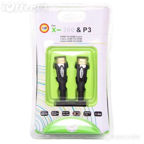 Xbox 360 & P3 HDMI to HDMI cable 1.8m