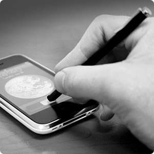 Precision Stylus for iPad, iPhone & iPod touch - BLACK