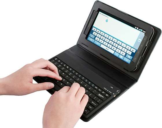 Wireless Bluetooth Keyboard case Samsung Galaxy Tab - Samsung Galaxy Leather case bluetooth keyboard