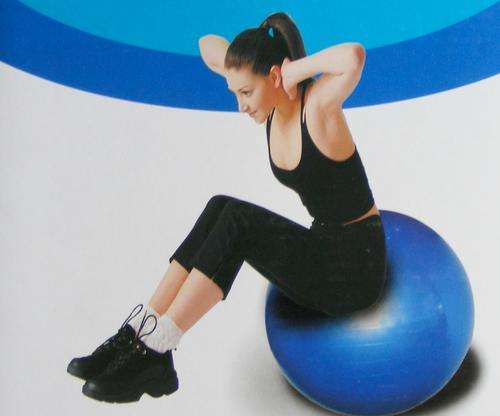 Fitness Ball With Pump - approx 60cm Ball - support up to 100Kg.
