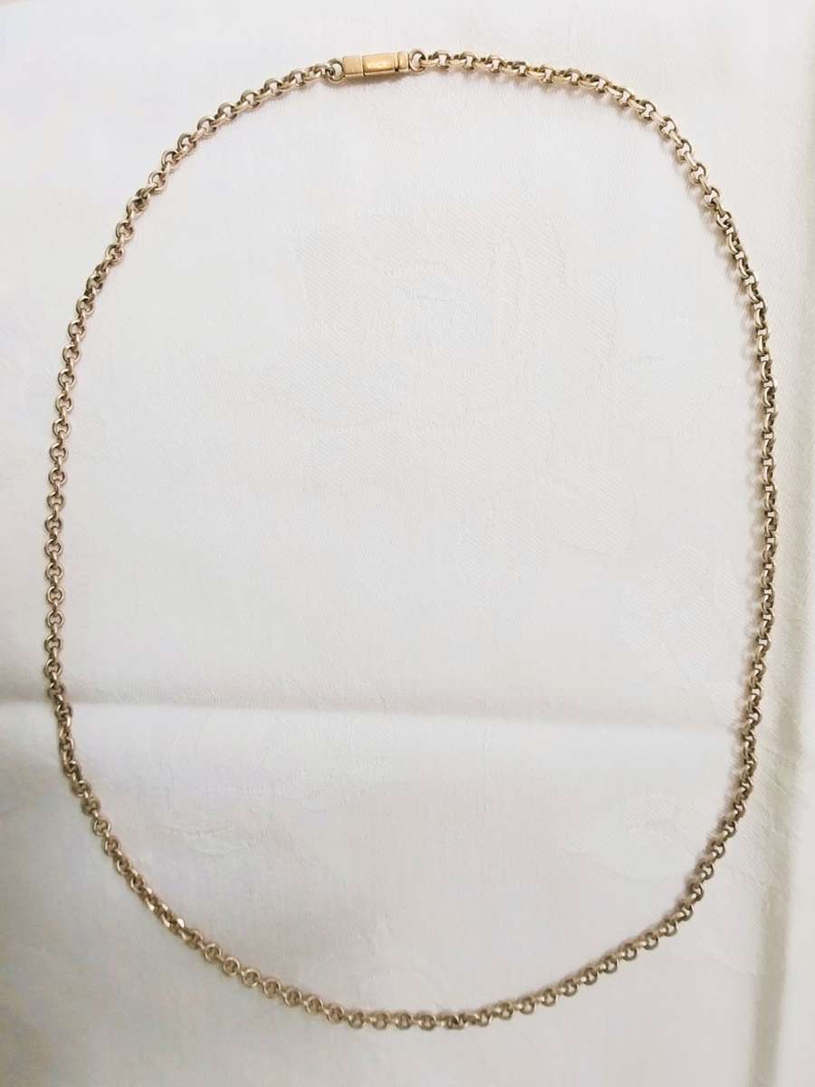 9 CT gold Belcher / Rolo chain necklace -  Unisex.