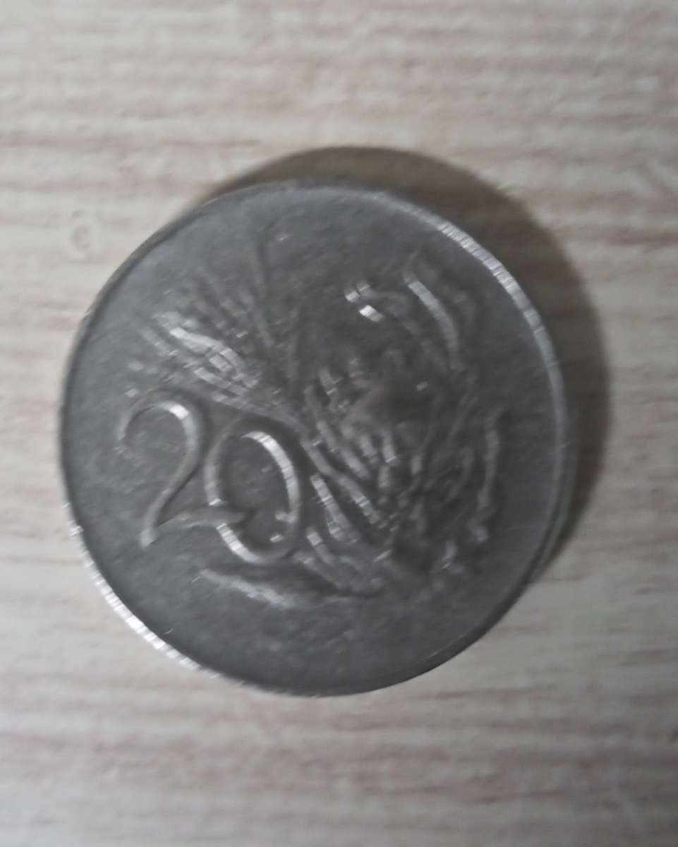 1965 Suid Afrika 20c coin