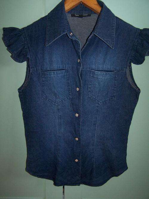 Demin Cap sleeve vest (size12)