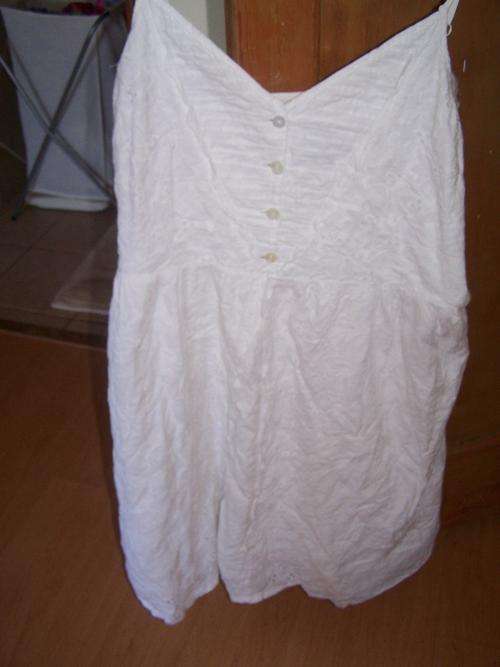 White sun dress size 18