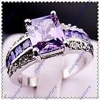 White Gold Filled with amethyst
