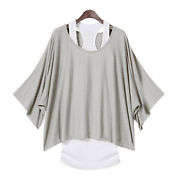 Batwing top with vest