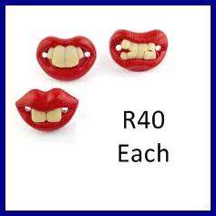 Funny teeth baby dummy pacifier