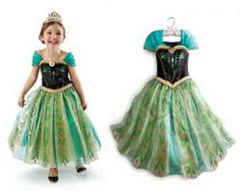 Girls kids frozen princess anna dress 3-4 years