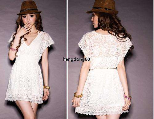 ladies fashion lace dress top