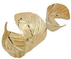 bohemia ladies fashion gold leaf large bracelet