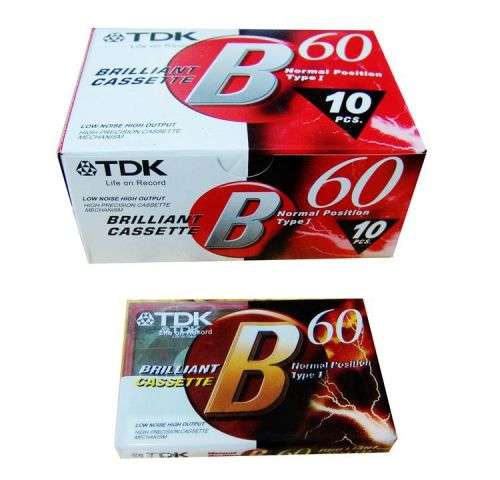 Vintage TDK B60 Audio Cassette Tapes Sealed