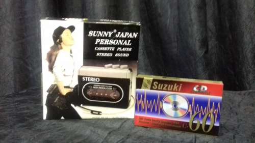 Personal Cassette Player (Walkman) with empty Cassette