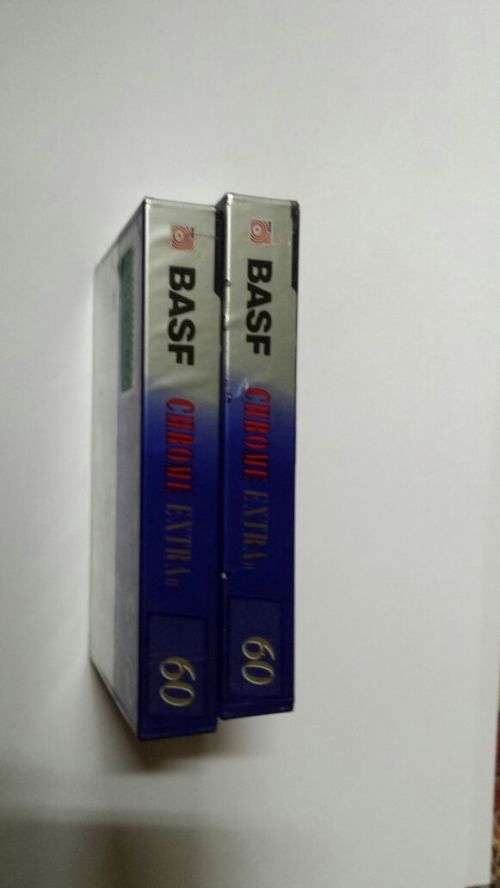 Vintage BASF Sealed Blank Chrome Cassette Tape