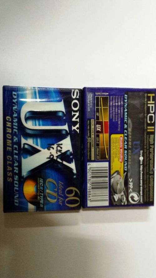 Vintage Sony Sealed Blank Chrome Cassette Tape