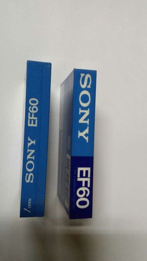 Vintage Sony Super EF60 Sealed Blank Cassette Tape