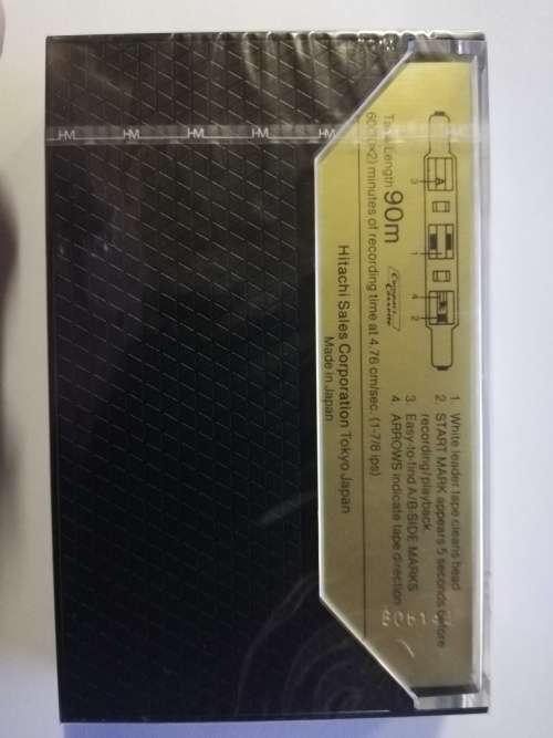 Vintage Hitachi Sealed Blank Ultra-Dynamic Chrome Cassette Tape