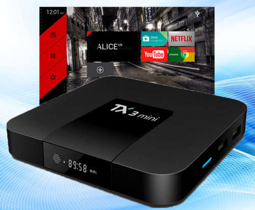 TX3 TV BOX with Bluetooth FULLY Loaded with Movie and Series Apps, 120 Sports and 1000 Tv Channels.