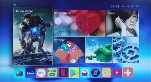 64GB PLUG AND PLAY  4GB Ram MXQ Tv Box 4K