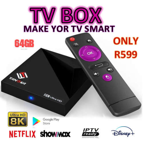 UHD 8K Android TV BOX with 4GB Ram and 64GB storage