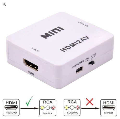 HDMI To AV 3RCA CVBs Composite Video Audio Converter Adapter