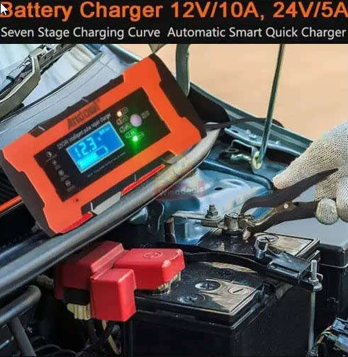 GEL & AGM 12V and 24V Auto Sense Intelligent Pulse Repair Battery Charger