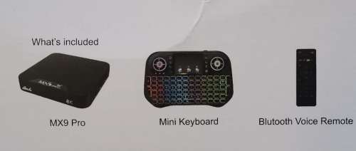 2023 Revision MX9 Pro 5G WIFI Keyboard & Remote TV Box combo