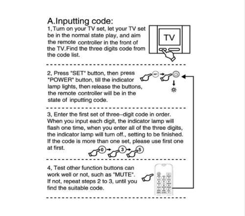 Intelligent Universal TV LED/LCD Remote Control RM-L1298