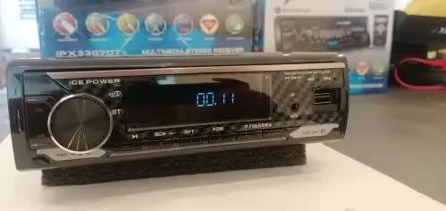 High Output Detachable Face ICE POWER CARBON FIBER Single Din Multimedia Head Unit 7 Color Change