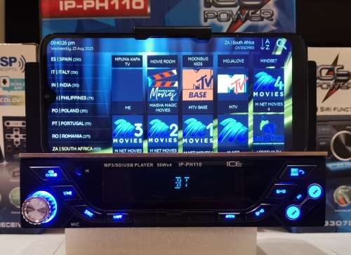 Ice Power IP-PH110 Mp3 Media Unit with Phone Holder