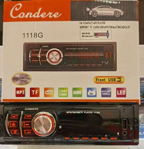 50W x 4 Condere Car Radio Bluetooth USB SD Card