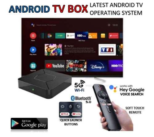 Netflix & Disney Showmax (DStv) Certified Android 10 ATV 5Ghz Wi-Fi PLUG & PLAY