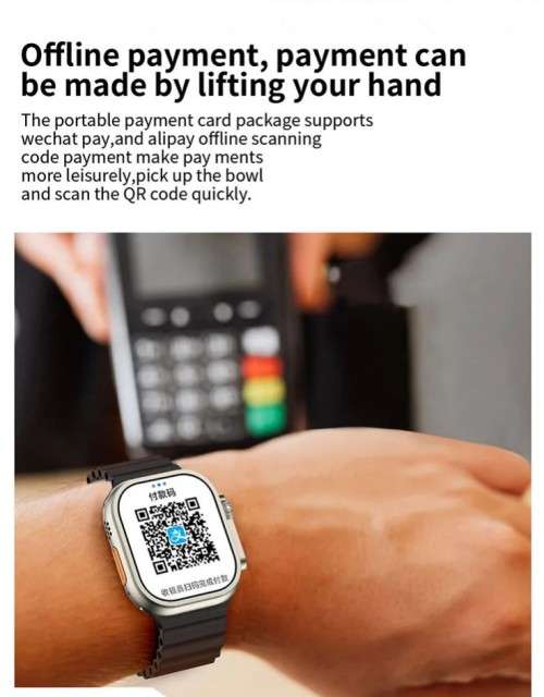 Z77 Ultra AMOLED Smart Watch Heart Rate Blood Press Bluetooth Call Watch Wireless Charging GPS